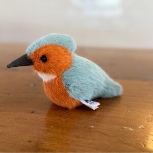 Jellycat Birdling Kingfisher Plush Blue Orange Bird Retired Rare Soft Toy